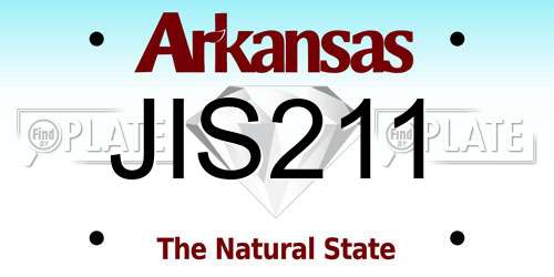 JIS211 Arkansas License Plate