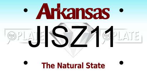 JISZ11 Arkansas License Plate