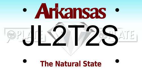 JL2T2S Arkansas License Plate