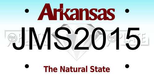 JMS2015 Arkansas License Plate
