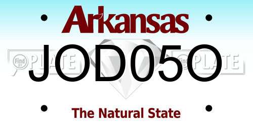 JOD05O Arkansas License Plate