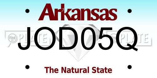 JOD05Q Arkansas License Plate