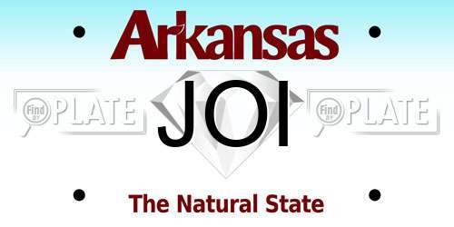 JOI Arkansas License Plate