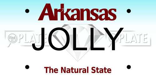 JOLLY Arkansas License Plate