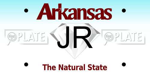 JR Arkansas License Plate