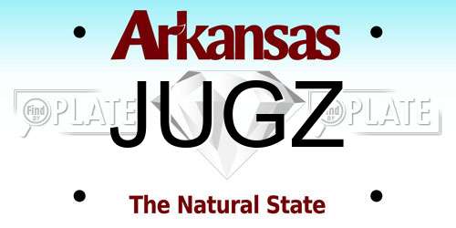 JUGZ Arkansas License Plate