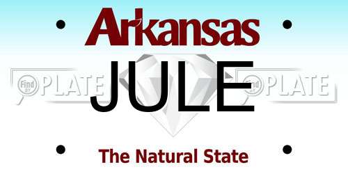 JULE Arkansas License Plate