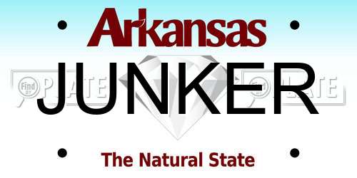 JUNKER Arkansas License Plate