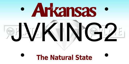 JVKING2 Arkansas License Plate