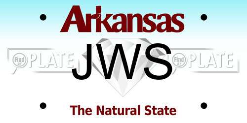 JWS Arkansas License Plate