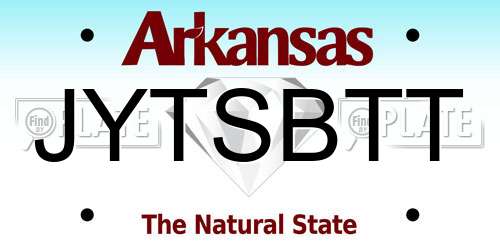 JYTSBTT Arkansas License Plate