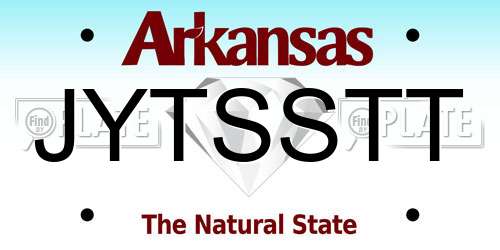 JYTSSTT Arkansas License Plate