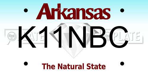 K11NBC Arkansas License Plate