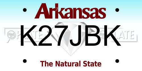 K27JBK Arkansas License Plate