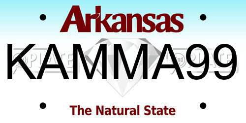 KAMMA99 Arkansas License Plate