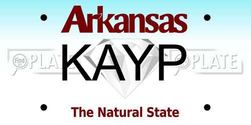KAYP Arkansas License Plate