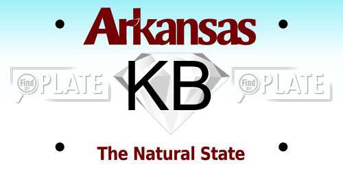 KB Arkansas License Plate