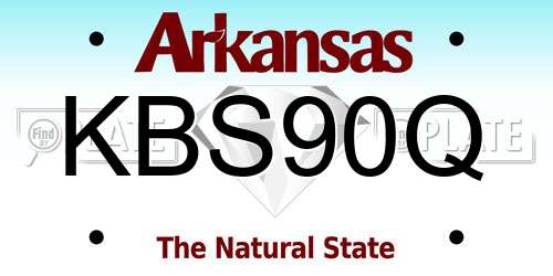 KBS90Q Arkansas License Plate