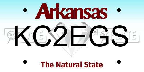 KC2EGS Arkansas License Plate