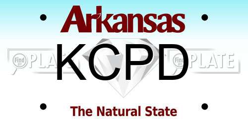 KCPD Arkansas License Plate
