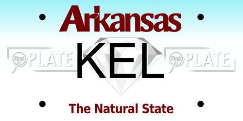 KEL Arkansas License Plate