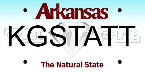 KGSTATT Arkansas License Plate
