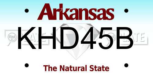 KHD45B Arkansas License Plate