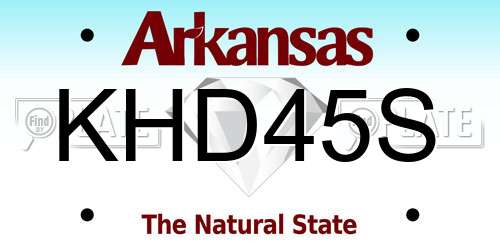 KHD45S Arkansas License Plate