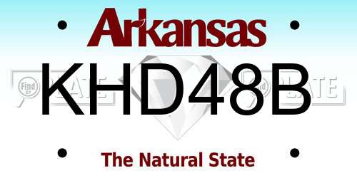 KHD48B Arkansas License Plate