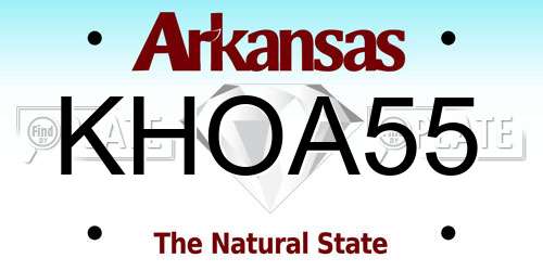 KHOA55 Arkansas License Plate