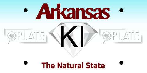 KI Arkansas License Plate