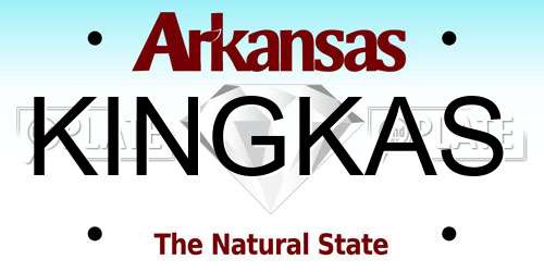 KINGKAS Arkansas License Plate