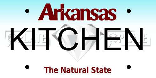 KITCHEN Arkansas License Plate