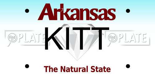 KITT Arkansas License Plate