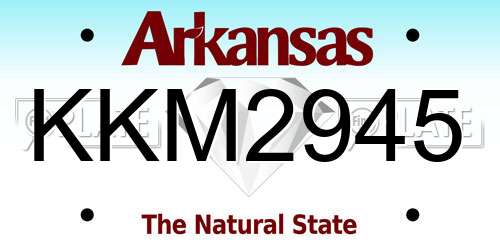 KKM2945 Arkansas License Plate