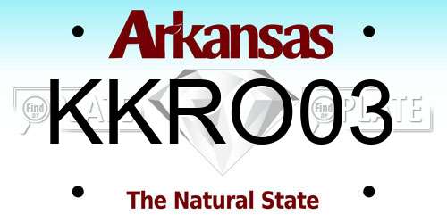 KKRO03 Arkansas License Plate