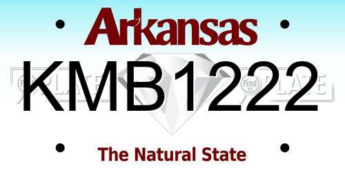 KMB1222 Arkansas License Plate