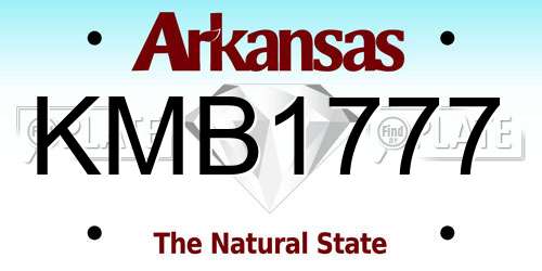 KMB1777 Arkansas License Plate