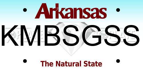 KMBSGSS Arkansas License Plate