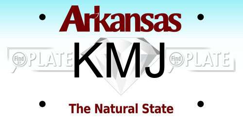KMJ Arkansas License Plate