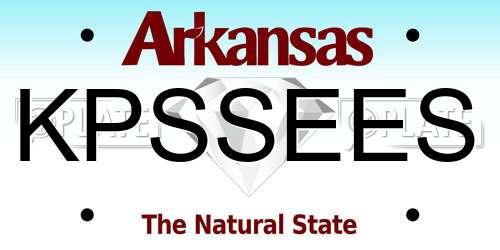 KPSSEES Arkansas License Plate