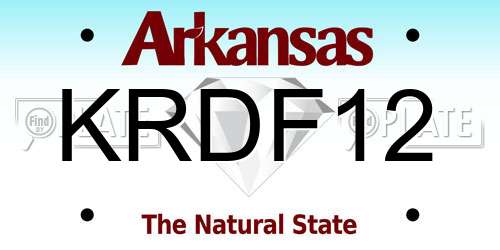 KRDF12 Arkansas License Plate