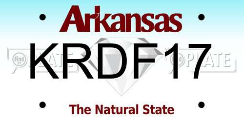 KRDF17 Arkansas License Plate