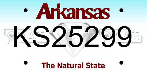 KS25299 Arkansas License Plate