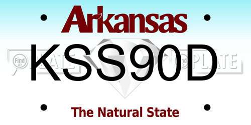KSS90D Arkansas License Plate