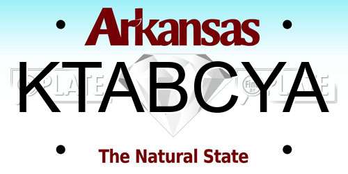 KTABCYA Arkansas License Plate