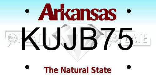 KUJB75 Arkansas License Plate
