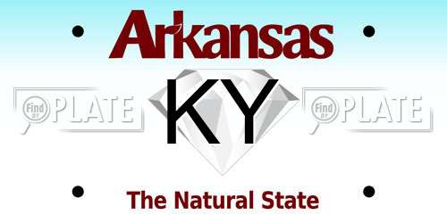 KY Arkansas License Plate