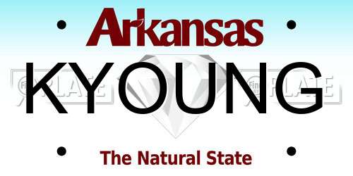 KYOUNG Arkansas License Plate