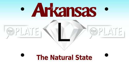 L Arkansas License Plate